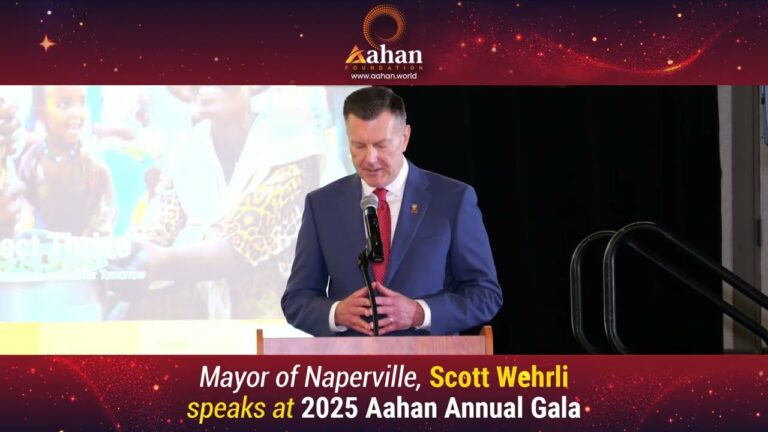 Thank You, Mayor Wehrli, for Your Inspiring Words to Aahan Foundation